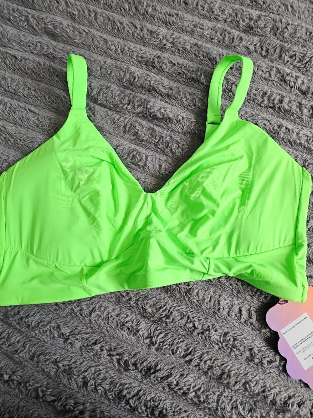 YITTY Smooth Reality Plunge Bralette – Electric Lime